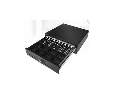 AZ001CTM12 CD30 03 L Caja Registradora de Dinero Custom America Negra – Metálica para Punto de Venta POS