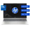 Laptop HP Notebook, 15.6 Pulgadas FHD, Intel Core 3-100U, 8GB RAM, 512GB Almacenamiento, Win11 Home, Color Plata, Teclado Español